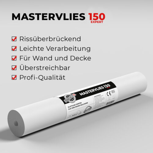 8x Glattvlies Renoviervlies Tapete Mastervlies Expert 150g | 150m² (0,89€/1qm) - Bild 2 von 7