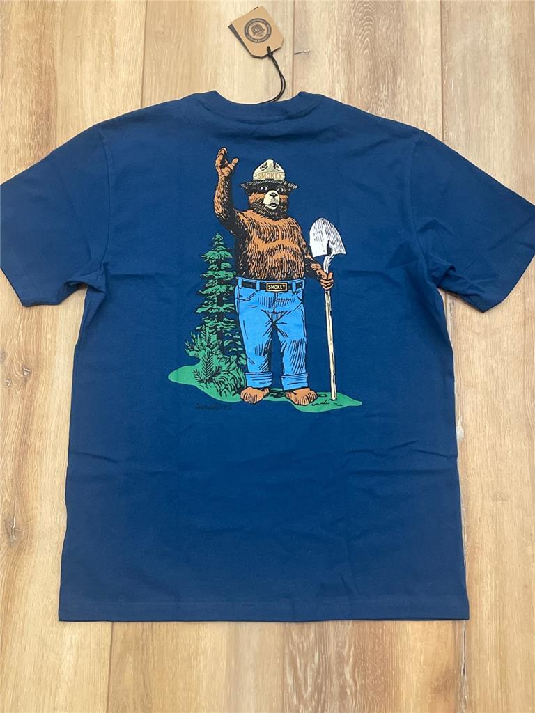 New Filson Smokey The Bear Made in USA! Pioneer T-Shirt 100
