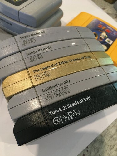 Minimalist Nintendo N64 Cart Top Spine Genre End Labels -All US games +  Variants