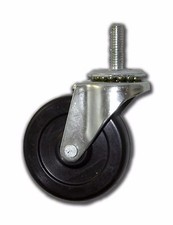 2 1/2" Swivel Stem Caster with Rubber Wheel  5/16" x 1" Stem