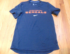NWOT NIKE NFL ON FIELD CINCINNATI BENGALS GRAY DRI-FIT T-SHIRT SIZE YOUTH M