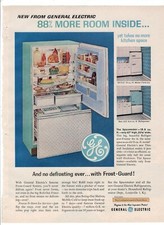 GENERAL ELECTRIC REFRIGERATOR Vintage 1960s 8...