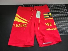 Wailoa Hawaii Ku Kia'i Mauna Kid's Size 14 red Surf Trunks Shorts New W/ Tag