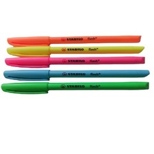 Stabilo Flash Highlighter Pen ART.NO.555/54. 5 IN 1 in a pack.