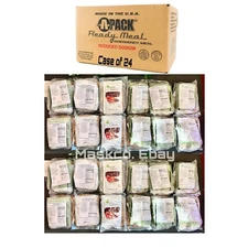 MRE Ameriqual APack Low Sodium Full Meal Ready To Eat- Case of 24 (6 Menu) FRESH
