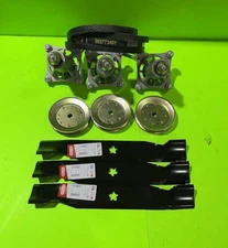 Husqvarna YTH 2348 48" Lawn Mower Deck Rebuild Kit Spindles Blades Belt Pulleys