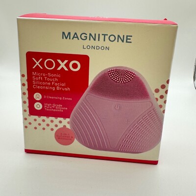 Magnitone XOXO  Micro-Sonic Soft Touch Silicone Facial Cleansing Brush 