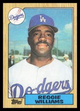 1987 Topps #232 Reggie Williams Los Angeles Dodgers Baseball Card