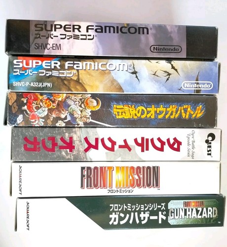 Lot 6 SFC Fire Emblem Tactics Ogre Densetsu no Ogre Battle Front Mission Japan - Picture 23 of 24
