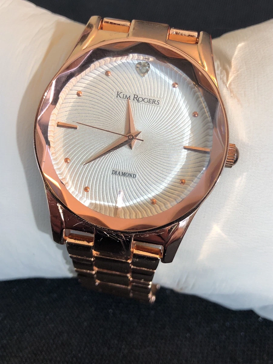 Kim rogers rose gold clearance watch