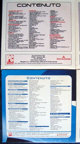 PC PROFESSIONALE CD ROM RIVISTA 12 CD ANNO 2003 COMPLETO VINTAGE SOFTWARE - Photo 5/7
