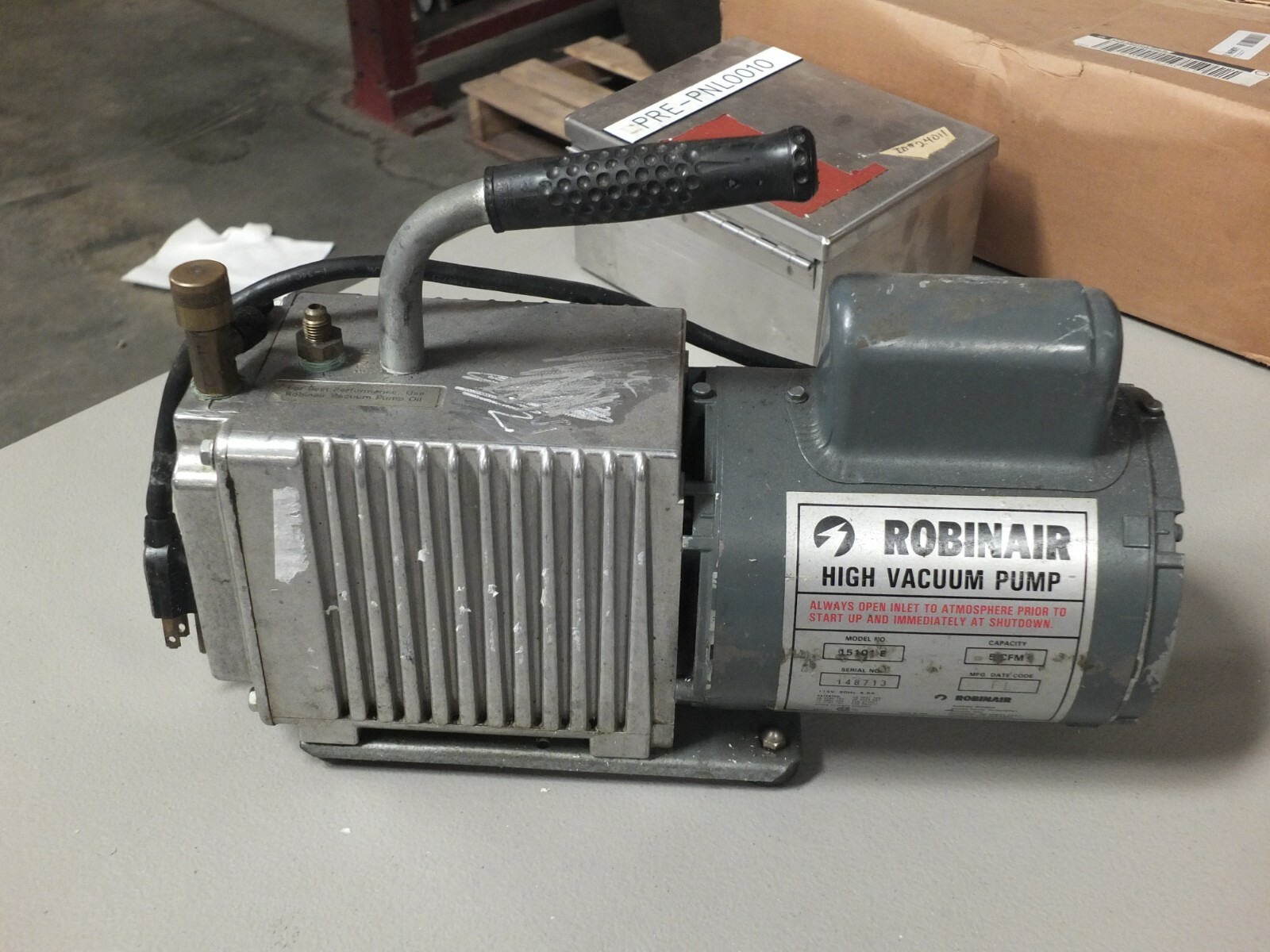 ROBINAIR HIGH VACUUM PUMP 15101B USED eBay