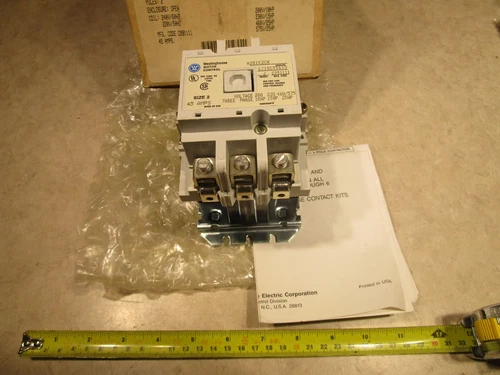 WESTING HOUSE A201K2CW NON-REVERSING CONTACTOR, 3 POLE, 240V COIL, 45A, T0445