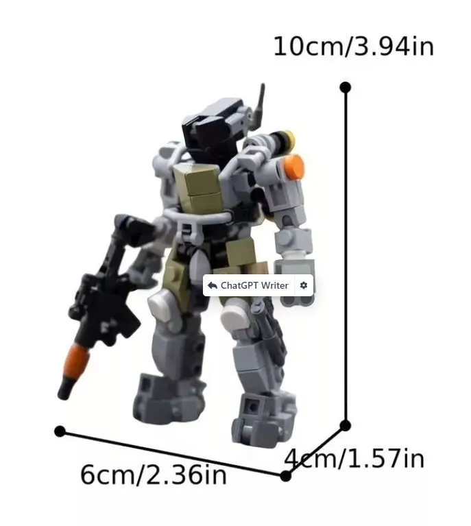 Robot Building Kit Armor Action Figure Building Model Toy