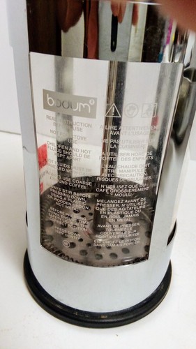 New Bodum Chambord 4-Cup Chrome French Press Coffee Espresso Maker - Picture 5 of 18