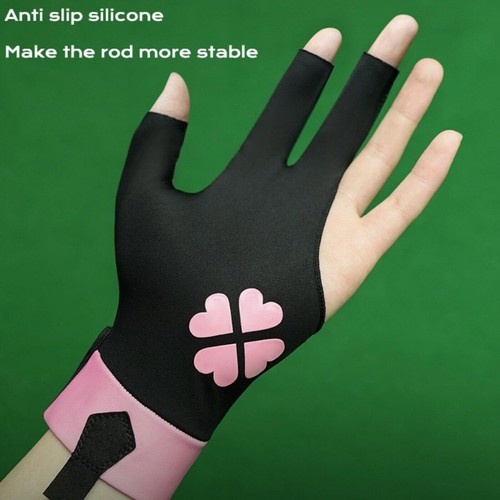 Breathable Billiards Glove 3 Finger Sport Gloves For Left Hand High Elasticity - Picture 5 of 25