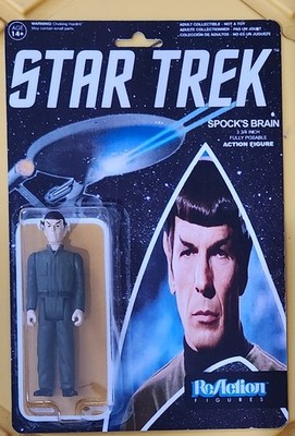 Custom Star Trek Original Series Spock's Brain Figur auf Custom Karte Super 7