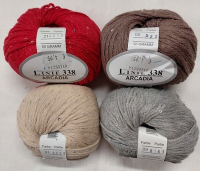 50 g Wolle mit Pailletten Linie 338 ''Arcadia'' von ONline versch. Farben