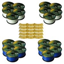 Harmony Car Primary 12 Gauge Power or Ground Wire 2000 Feet 20 Rolls White Blue