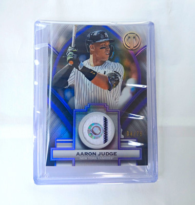 2026 Topps Tribute Aaron Judge Soa-aj Stamp Of Approval Relic Card /75