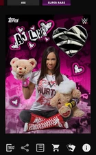 DIGITAL CARD 2025 TOPPS WWE SLAM ASCENDANCY AJ LEE SR PINK RELIC SUPER RARE