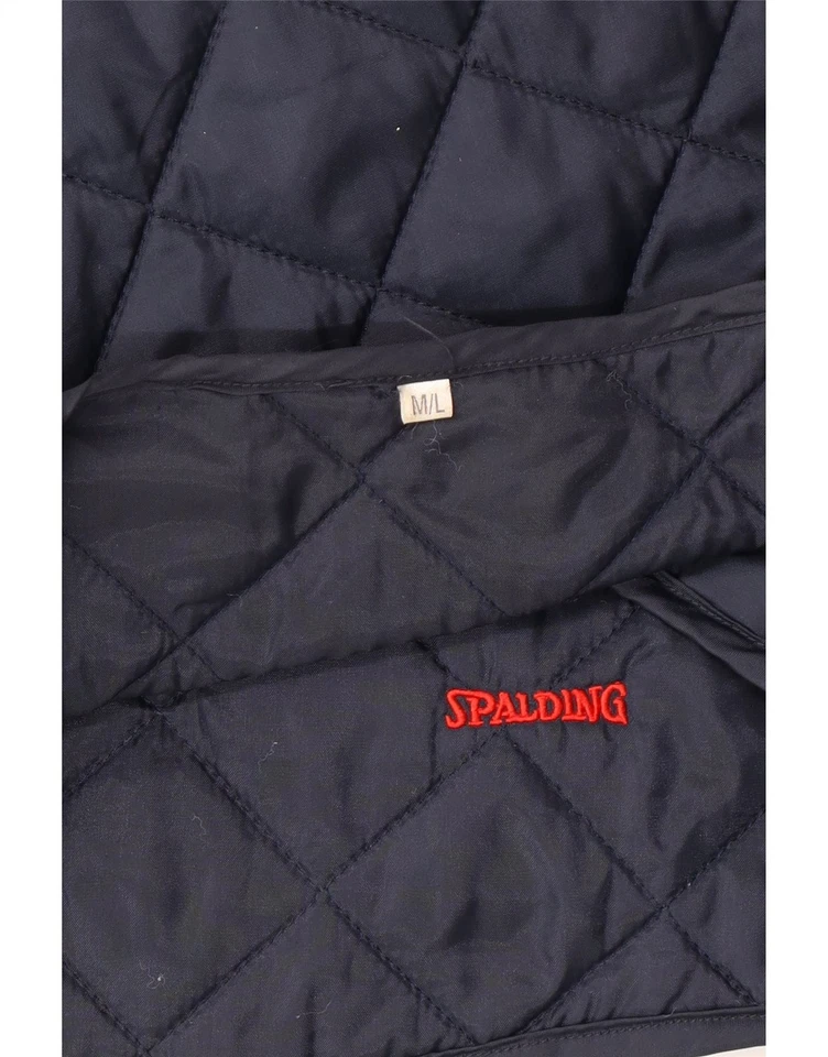 SPALDING Mens Quilted Gilet UK 38 Medium Navy Blue FA18 - Image 3 of 3