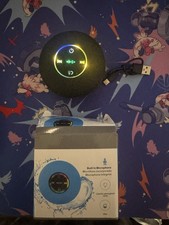 IPX4 Bluetooth Portable Speaker w/ Built-In Microphone, Round, Black, USB