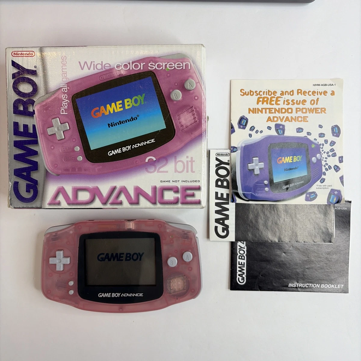 Console Game Boy Advance Violette Glacier et Super Mario World: Super