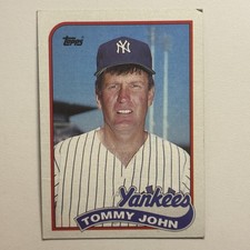 1989 Topps #359 Tommy John Yankees