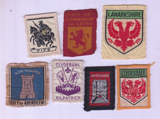Boy Scout Badges Scotland x 7 inc Ext CITY of EDINBURGH & LEITH