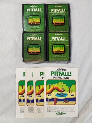 Atari 2600 Pitfall With Manual  Tested 