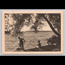 Vintage Postcard Montreal Rapids de Lachine Unposted Historic View Scenic Rivers