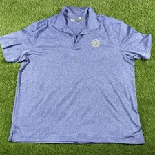 Saucon Valley Senior Open Polo Shirt Mens 2xl USGA Blue Performance 