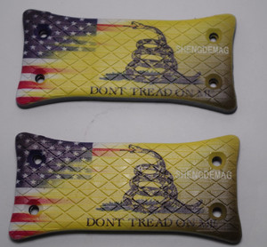 Set of 2 Magnetic Mounts for Guns 50 Lb Hold Rating - Don't Tread on Me