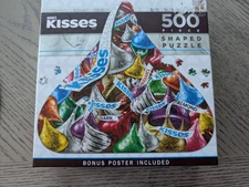 MasterPieces Hershey's Kisses  500 Piece Shaped Jigsaw Puzzle Complete