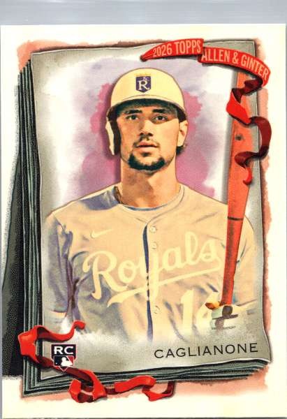 2026 Jac Caglianone Topps Allen & Ginter #100 RC Kansas City Royals Baseball NM