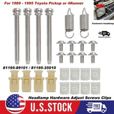 Headlamp Hardware Adjust Screws Clips Springs For 1989-95 Toyota Pickup 4runner Headlamp Hardware Adjust Screws Clips Springs For 1989-95 Toyota Pickup 4runner