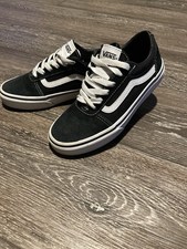 VANS Old Skool Youth Size 3 Black Suede