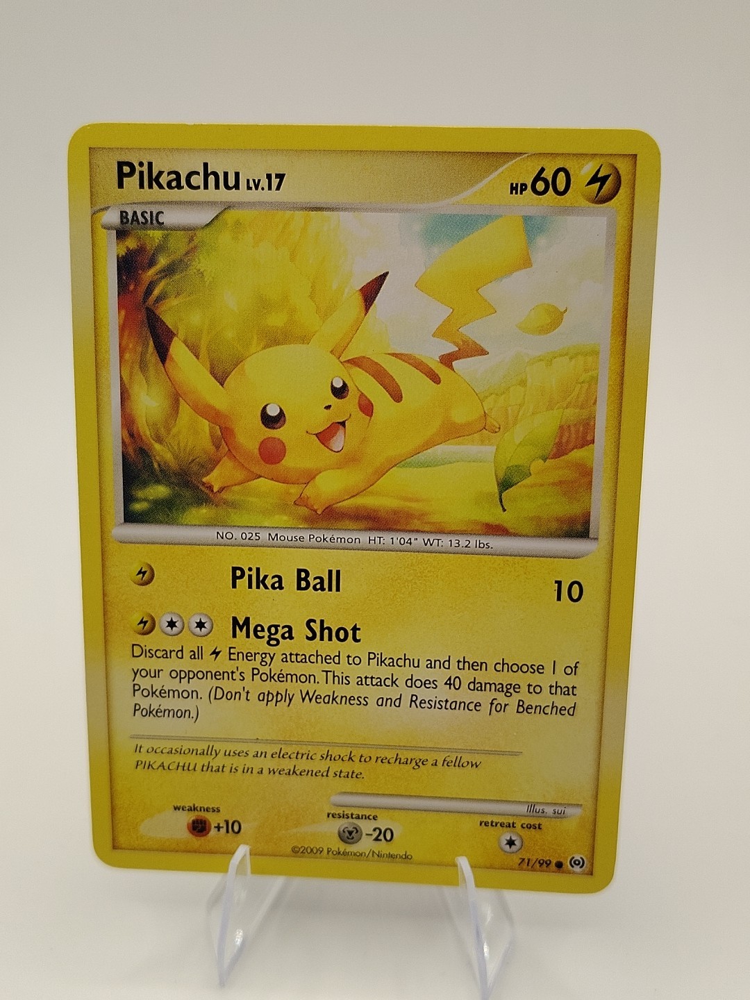 Pikachu 71/99 Platinum Arceus Non Holo Common Pokemon Card