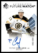 2017-18 SP Authentic Future Watch Auto Peter Cehlarik RC Auto 840/999 #143