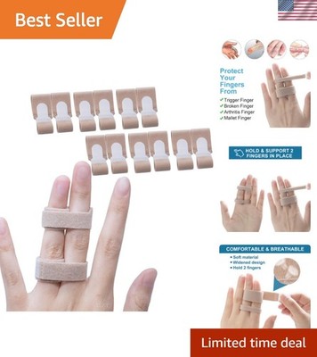 Finger Buddy Wraps, 12 PCS Finger Loops Tapes for Broken, Jammed, Swollen Fin...
