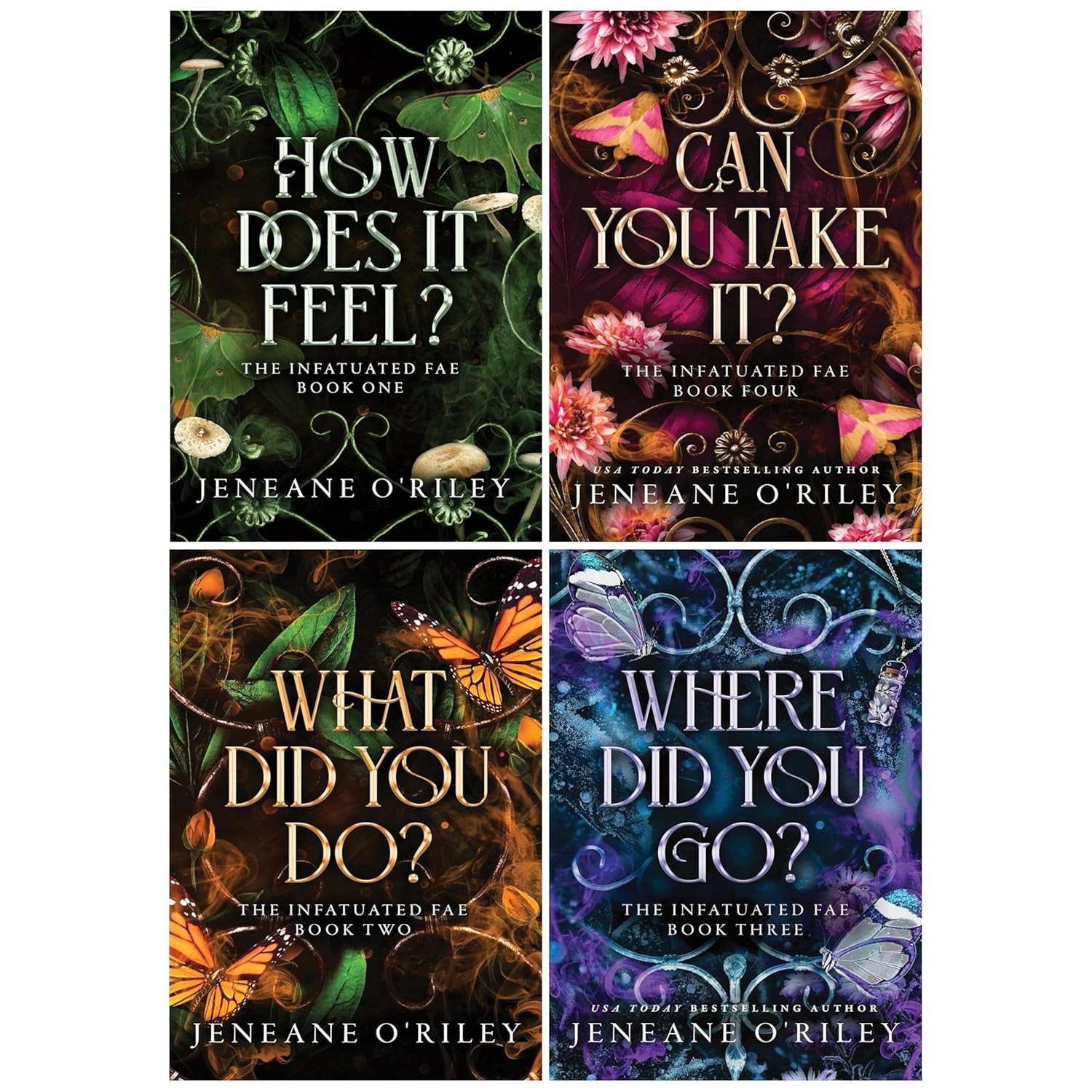 Infatuated fae Series 4 Books Collection Set By Jeneane O'Riley Where Did You Go