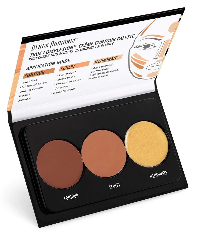 Black Radiance True Complexion Creme Contour Palette, Light to Medium, 7.5 Gram - Image 3 of 4