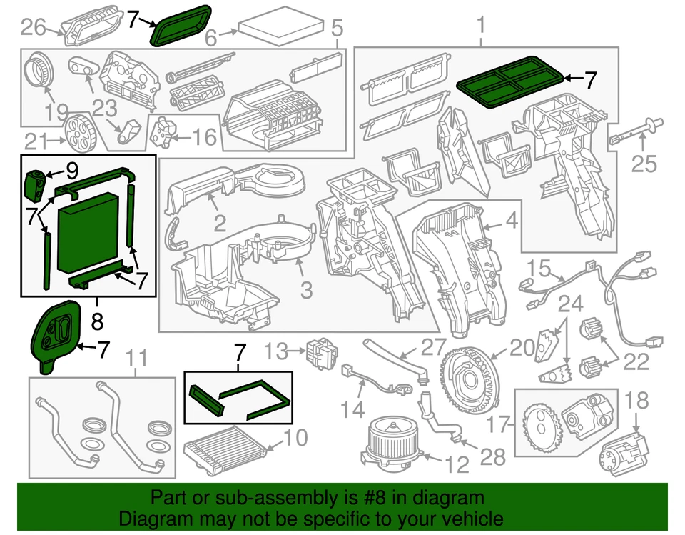 Kit Núcleo Evaporador Aire Acondicionado Original GM 13363450 Foto 4 de 4