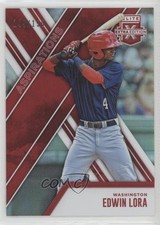 2017 Panini Elite Extra Edition Aspirations Red 144/150 Edwin Lora #112 0nr3