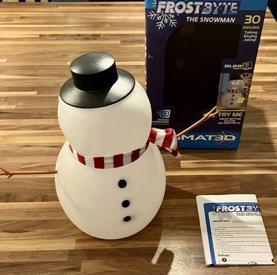FrostByte (Mr. Chill) Talking Animated Blink Snowman with Built in Projector