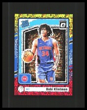 2024-25 Bobi Klintman Rookie Card Optic Fast Break Red & Yellow /7 #289 Pistons