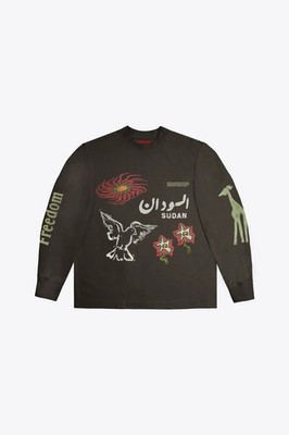 CHNGE Sudan Long Sleeve Tee Graphic Brown Size: L