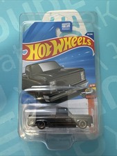 NEW Hot Wheels 2025 83 Chevy Silverado Black Gray Q Case W/ Protector