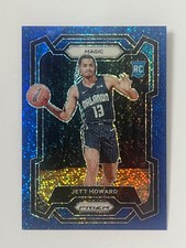 2023-24 Panini Prizm #132 Jett Howard Prizms Blue Sparkle /144 RC (DW)